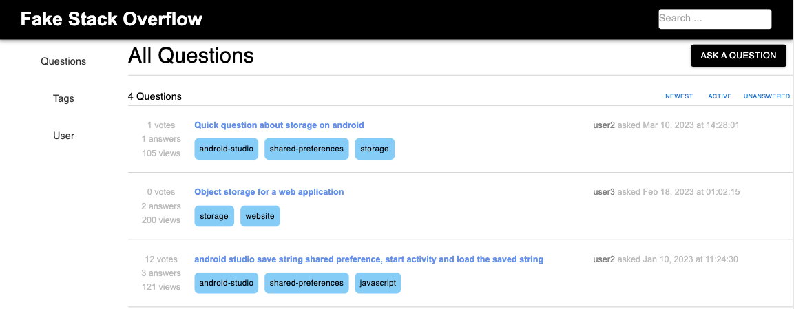 StackOverflow Replica
